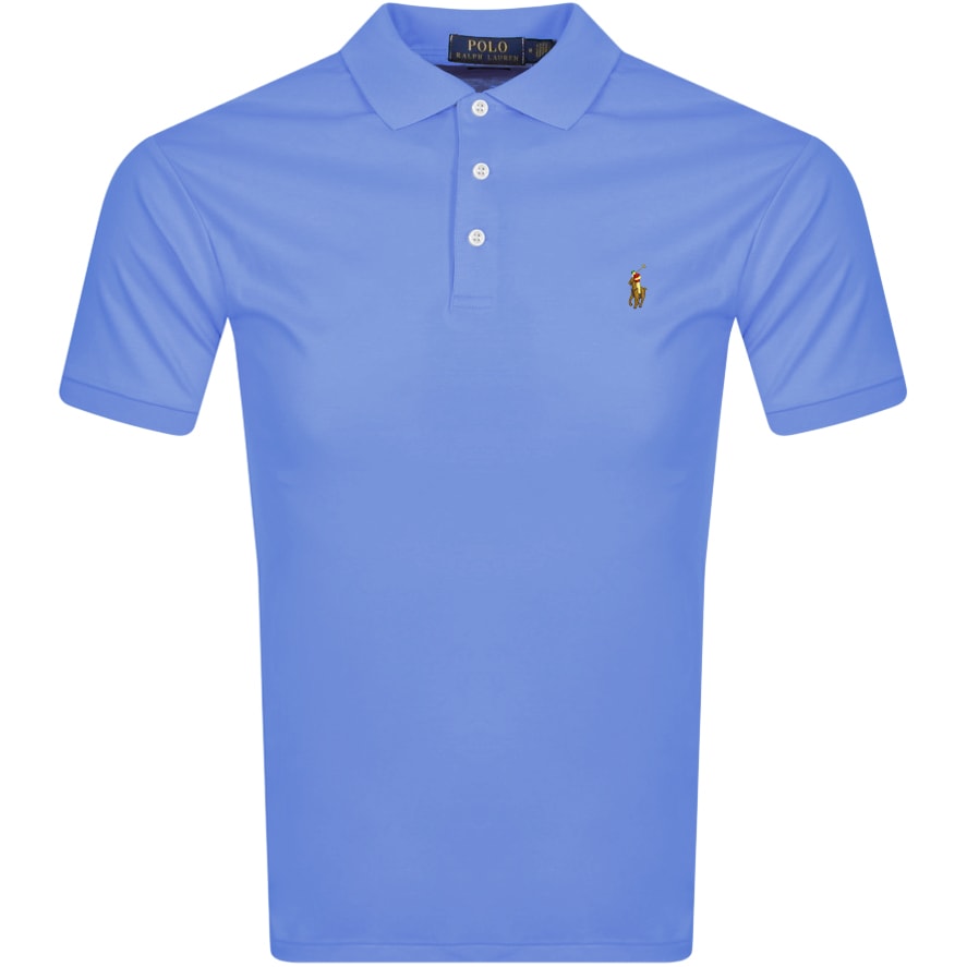 Alternative Image for ProductRalph Lauren Slim Fit Polo T Shirt Blue1